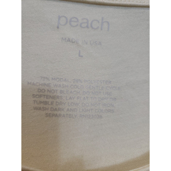 Peach Alina Tank Top L Yellow Moisture Wicking athletic tunic sleeveless USA - Picture 3 of 8